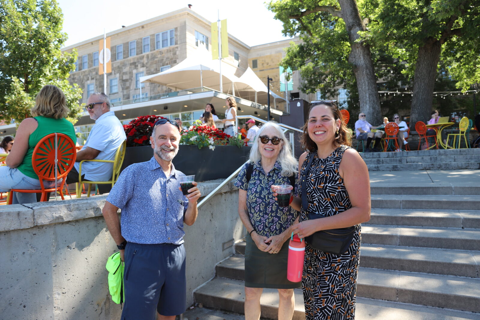 Students enjoying the Memorial Union Terrace