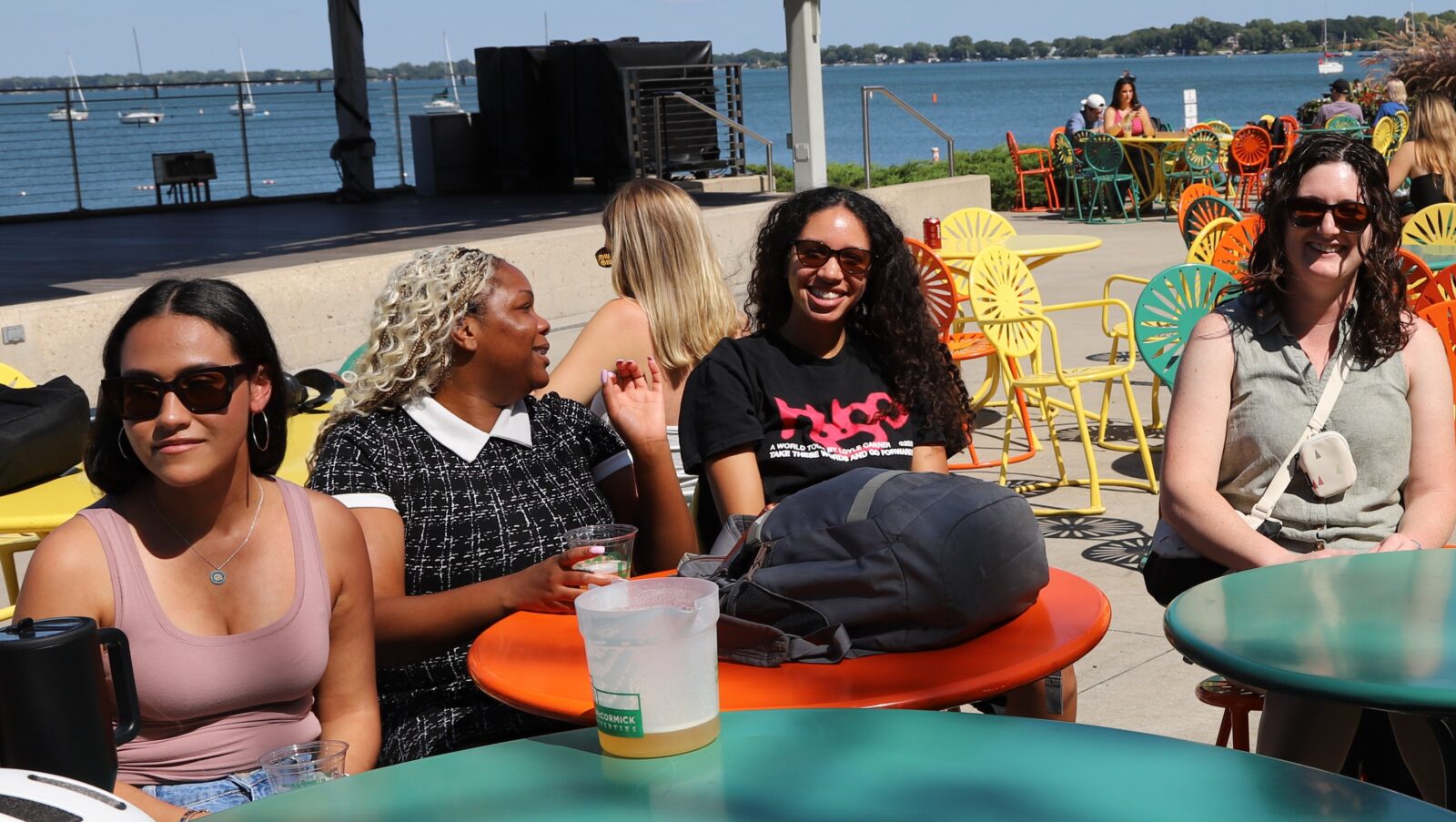 Students enjoying the Memorial Union Terrace