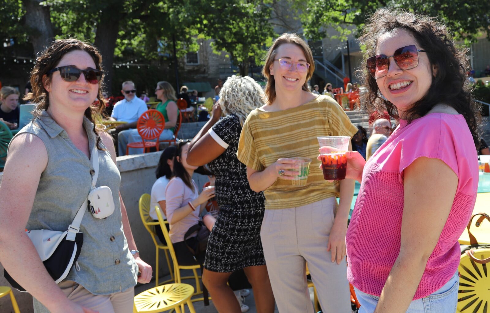 Students enjoying the Memorial Union Terrace