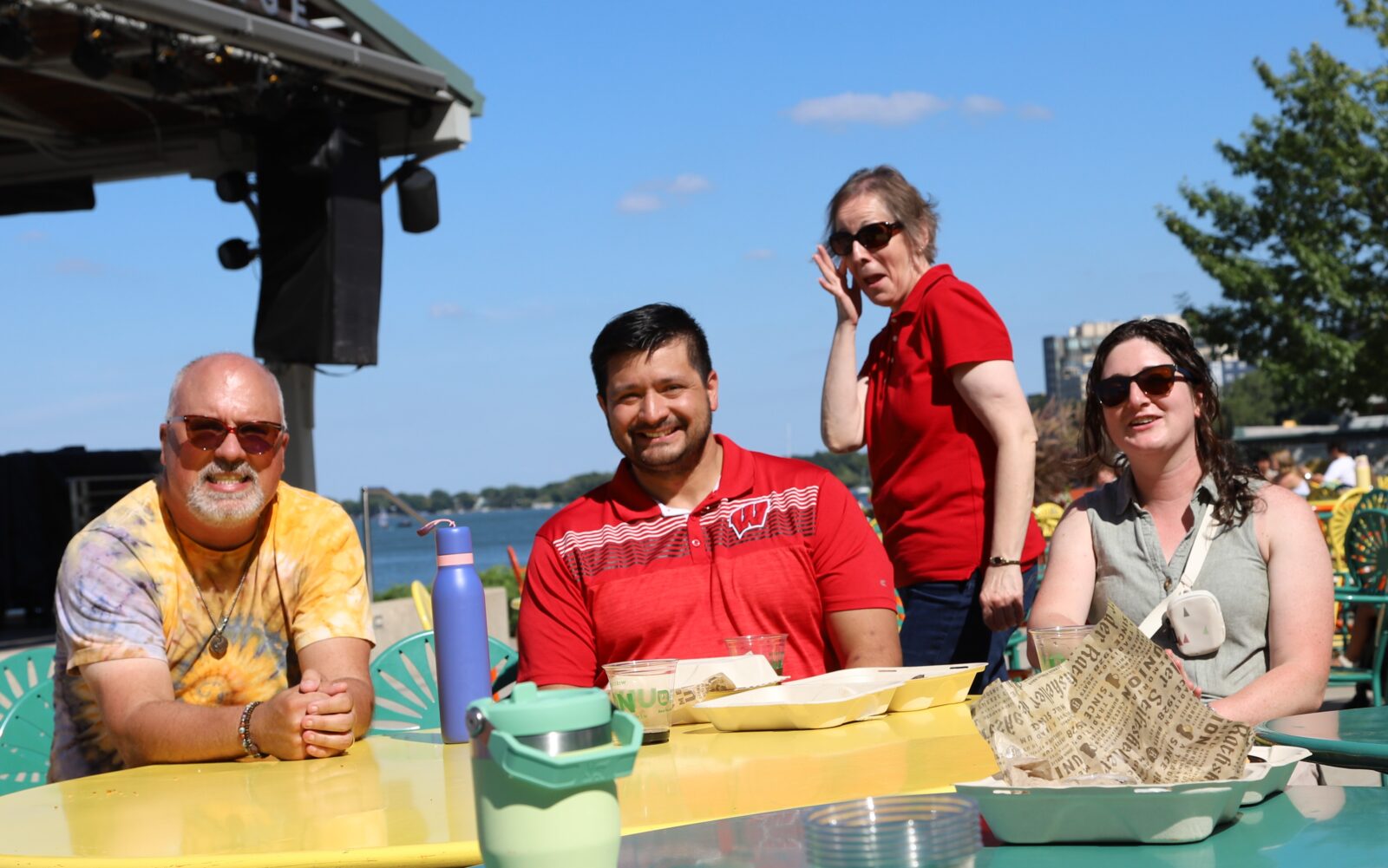 Students enjoying the Memorial Union Terrace